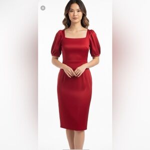 Antonio Melani Pencil Skirt Red Women's Dress - Size 12
